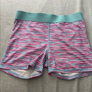 Colorful Striped Athletic Shorts